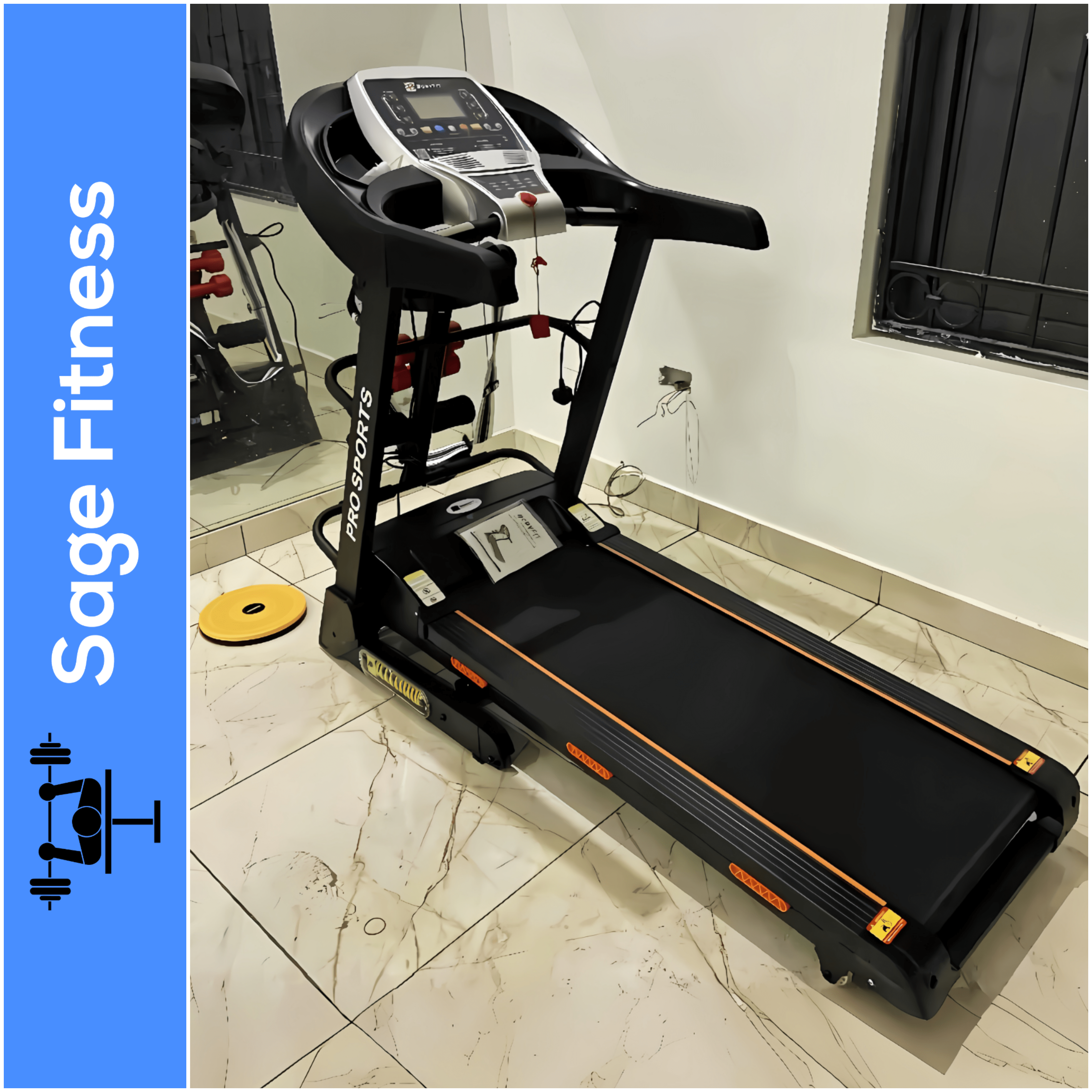 3HP Electric Treadmill (BodyFit) 2 (SF)