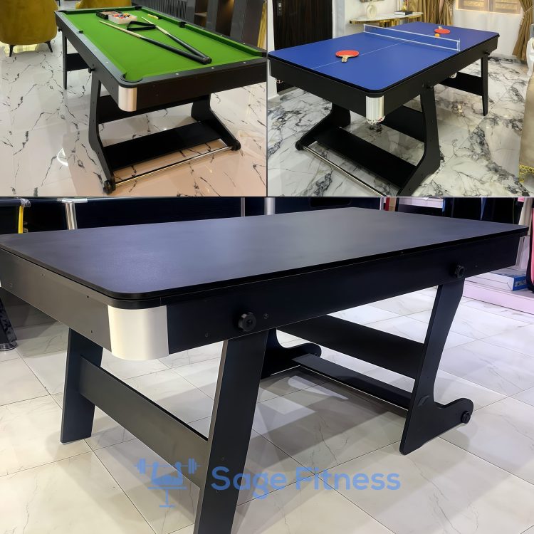 3-In-1 Snooker + Tennis + Standard Table