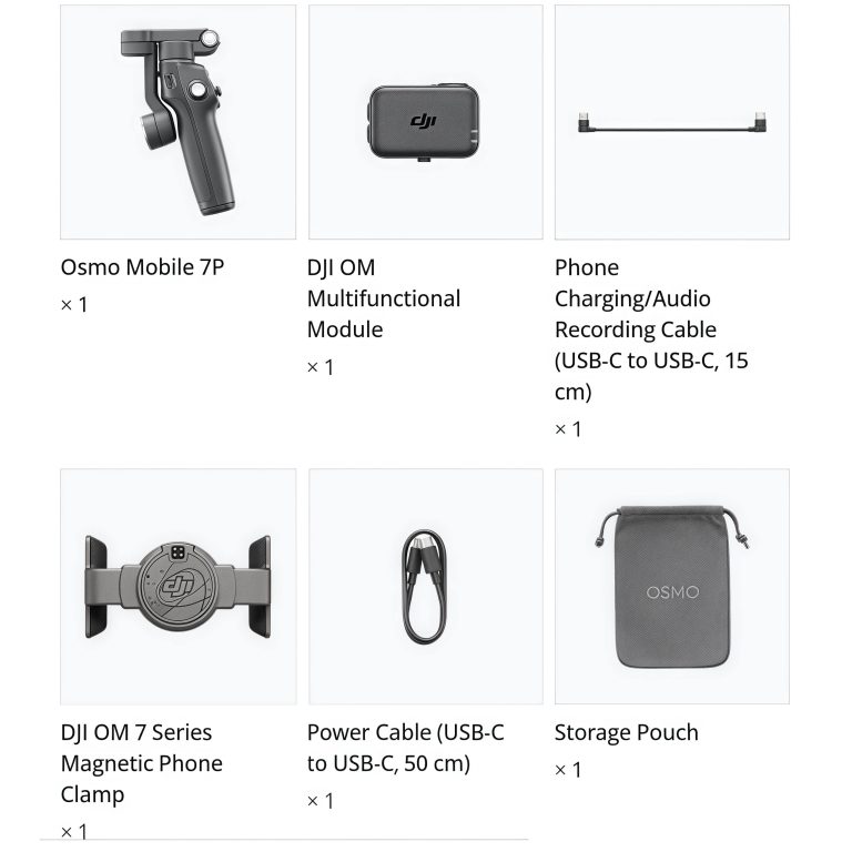 DJI Osmo Mobile 7 Series 19 (7P) DJI Osmo Mobile 7 Series