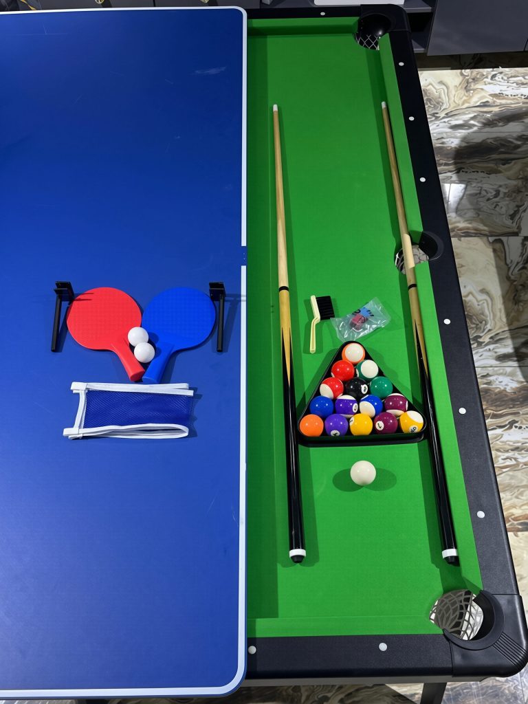 3-in-1 Convertible Snooker, Tennis & Dining Table
